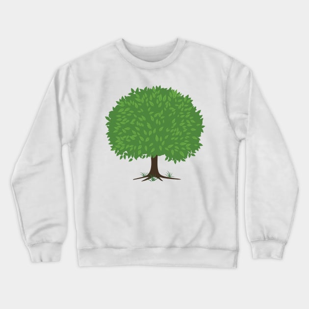 Great Leafy Tree Crewneck Sweatshirt by SWON Design